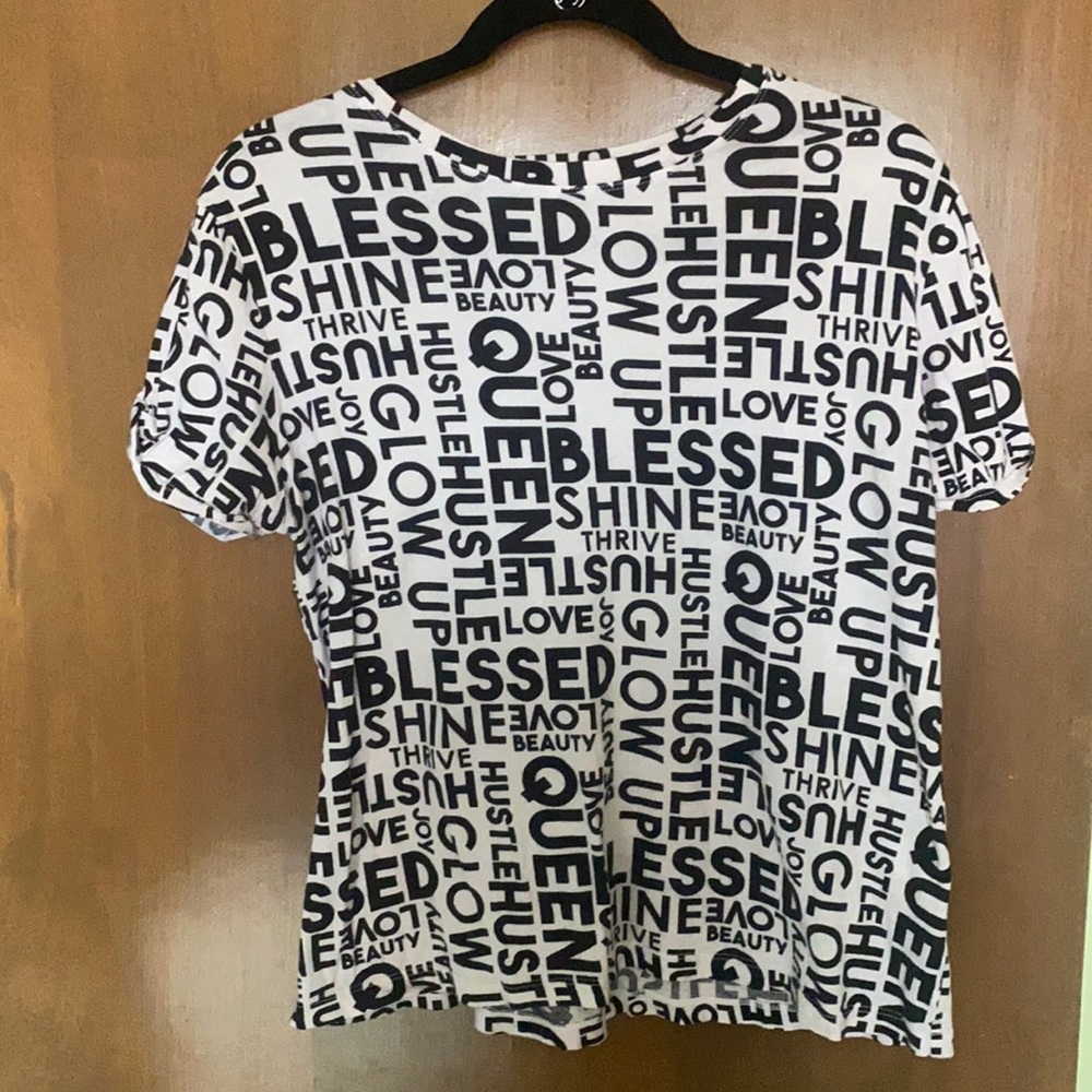 Worded Black and White T-shirt